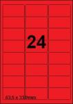 DBS étiquettes 63,5 x 33,9 mm, 24 par fe