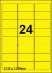 DBS étiquettes 63,5 x 33,9 mm, 24 par fe