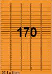 DBS étiquettes 38,1x8 mm, 170 par feuill