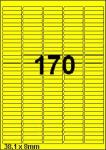 DBS étiquettes 38,1 x 8 mm, 170 parfeuil