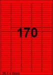 DBS étiquettes 38,1 x 8 mm, 170 parfeuil