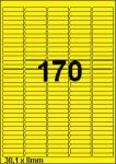 DBS étiquettes 38,1 x 8 mm, 170 parfeuil