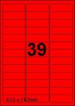 DBS étiquettes 63,5x21,2mm, 39/feuille, 