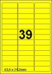DBS étiquettes 63,5x21,2mm, 39/feuille, 