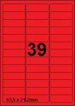 DBS étiquettes 63,5 x 21,2 mm, 39 par fe