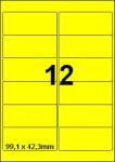 DBS étiquettes 99,1 x 42,3 mm, 12 par fe