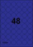 DBS étiquettes 32 mm dia, 48 par feuille