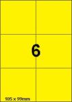 DBS étiquettes 105 x 99 mm, 6 par feuill