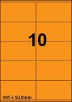 DBS étiquettes 105x56,8 mm, 10 parfeuill