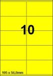 DBS étiquettes 105x56,8mm, 10/feuille, f
