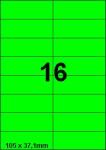 DBS étiquettes 105x37,1 mm, 16 parfeuill
