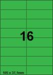 DBS étiquettes 105 x 37,1 mm, 16 par feu