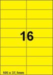 DBS étiquettes 105 x 37,1 mm, 16 par feu
