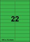 DBS étiquettes 105/25,4 mm, 22 parfeuill