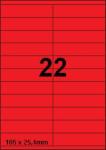 DBS étiquettes 105 x 25,4 mm, 22 par feu
