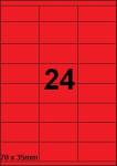 DBS étiquettes 70 x 35 mm, 24 par feuill