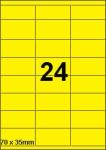 DBS étiquettes 70 x 35 mm, 24 par feuill