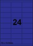 DBS étiquettes 70 x 33,9 mm, 24 parfeuil
