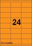 DBS étiquettes 70x33,9 mm, 24 par feuill