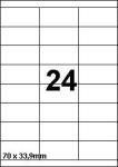 DBS étiquettes 70x33,9mm 24/feuilleblanc