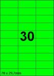 DBS étiquettes  30x29,7 mm, 30 parfeuill