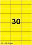 DBS étiquettes 70 x 29,7 mm, 30 parfeuil