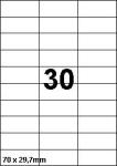 DBS étiquettes° 70 x 29,7 mm, 30 per bla