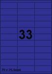 DBS étiquettes 70 x 25,4 mm, 33 parfeuil