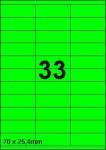 DBS étiquettes 70 x 25,4 mm, 33 parfeuil
