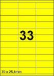 DBS étiquettes 70 x 25,4 mm, 33 parfeuil