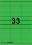 DBS étiquettes 70 x 25,4 mm, 33 parfeuil