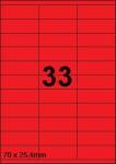DBS étiquettes 70 x 25,4 mm, 33 parfeuil