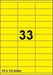 DBS étiquettes 70 x 25,4 mm, 33 parfeuil