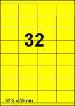 DBS étiquettes 52,5 x 35 mm, 32 parfeuil