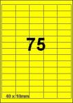 DBS étiquettes 40 x 18 mm, 75 par feuill