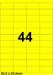 DBS étiquettes 52,5x25,4mm, 44/feuille, 