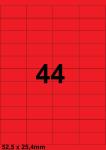 DBS étiquettes 52,5 x 25,4 mm, 44 par fe