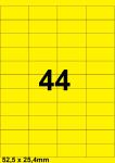 DBS étiquettes 52,5 x 25,4 mm, 44 par fe