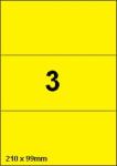 DBS étiquettes 210 x 99 mm, 3 par feuill
