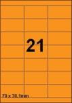 DBS étiquettes 70x38,1 mm, 21 par feuill