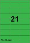 DBS étiquettes 70 x 38,1 mm, 21 parfeuil