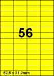 DBS étiquettes 52,5 x 21,2 mm, 56 par fe