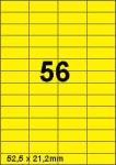 DBS étiquettes 52,5 x 21,2 mm, 56 par fe