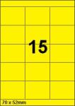 DBS étiquettes 70 x 52 mm, 15 par feuill