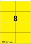DBS étiquettes 105 x 71 mm, 8 par feuill