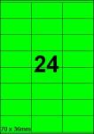 DBS étiquettes 70 x 36 mm, 24/feuille, f