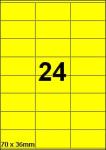 DBS étiquettes 70 x 36 mm, 24/feuille, f