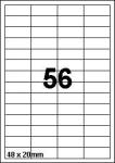 DBS étiquettes 48x20mm 56/feuille blanc 