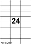 DBS étiq. 70x37,1mm 24/feuille blanc dee