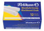 Pelikan schoolbordkrijt wit, 12 stuk